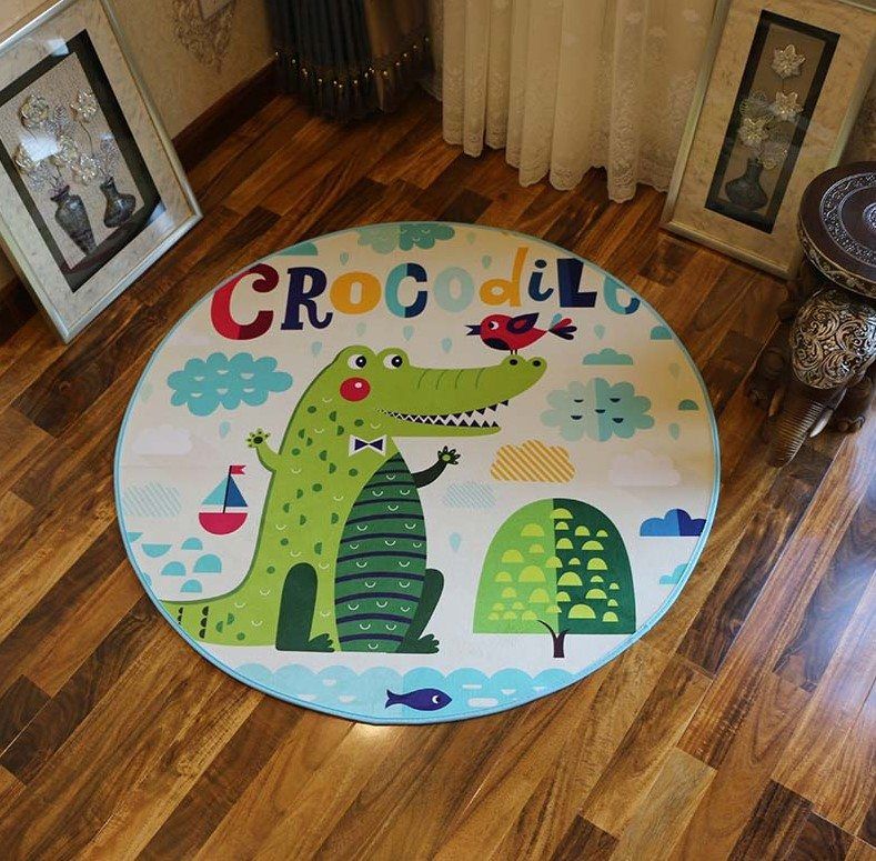 Crocodile Round Carpet