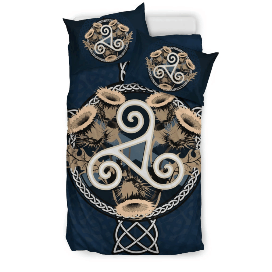 Cross And Thistle Celtic   Scotland Bedding Set