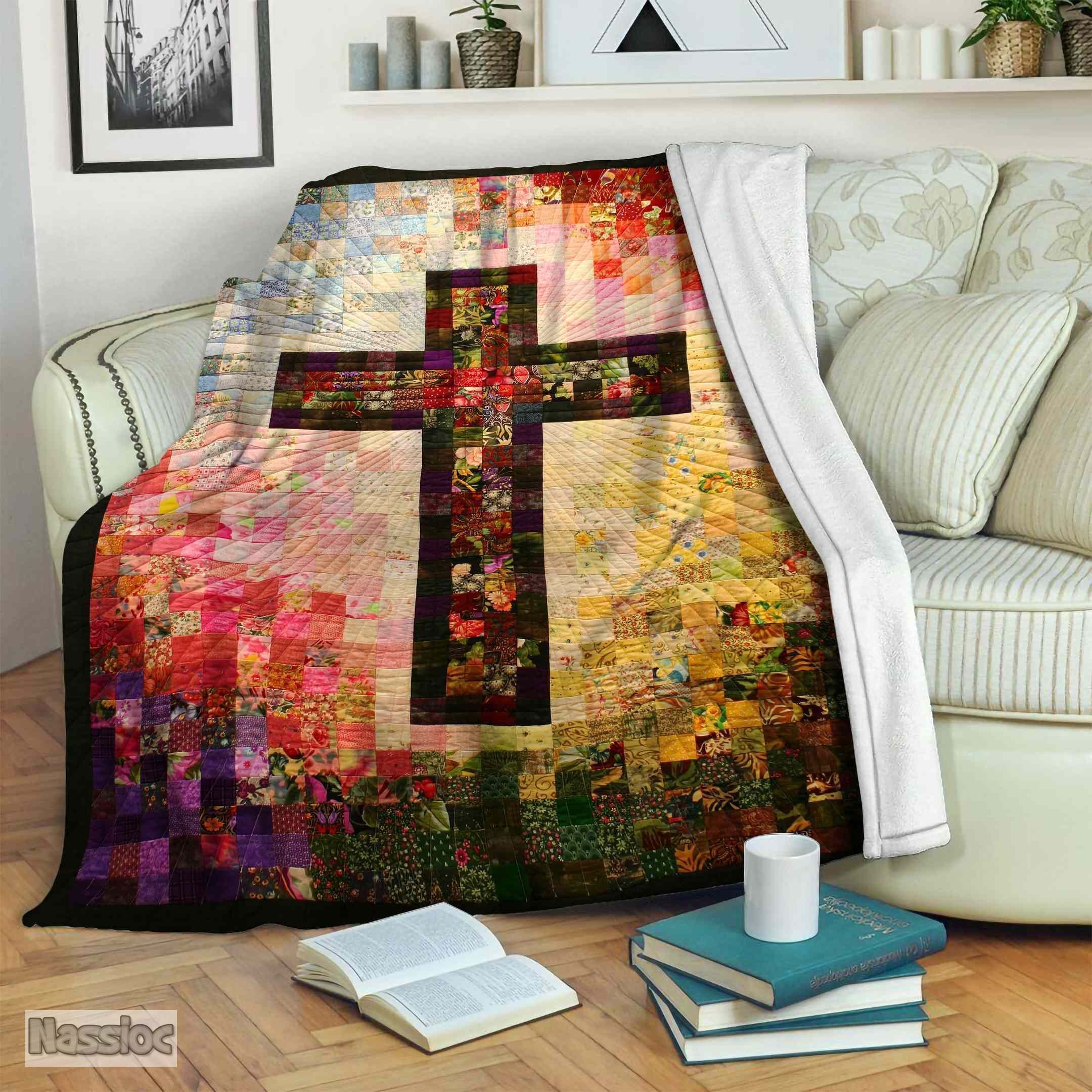 Cross Fleece Blanket