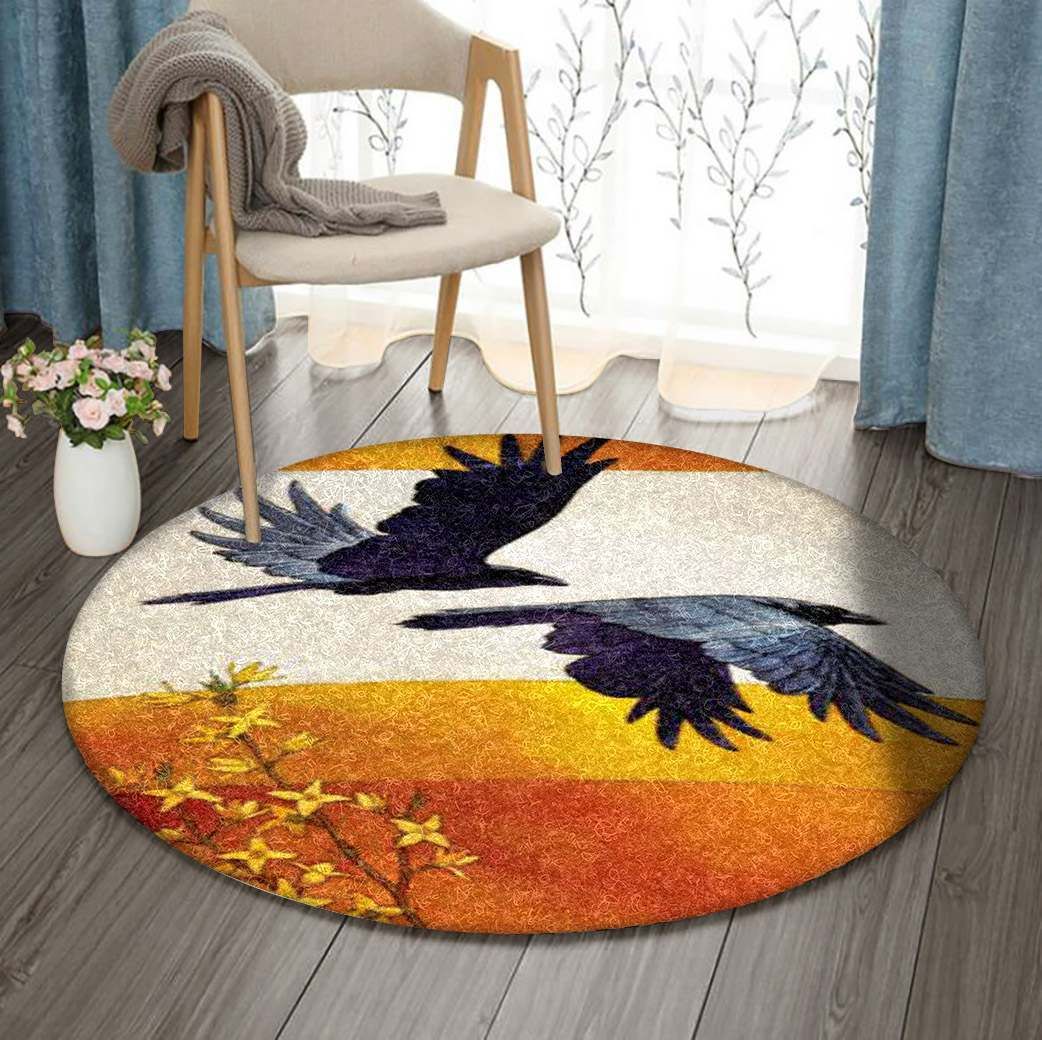 Crow Round Carpet