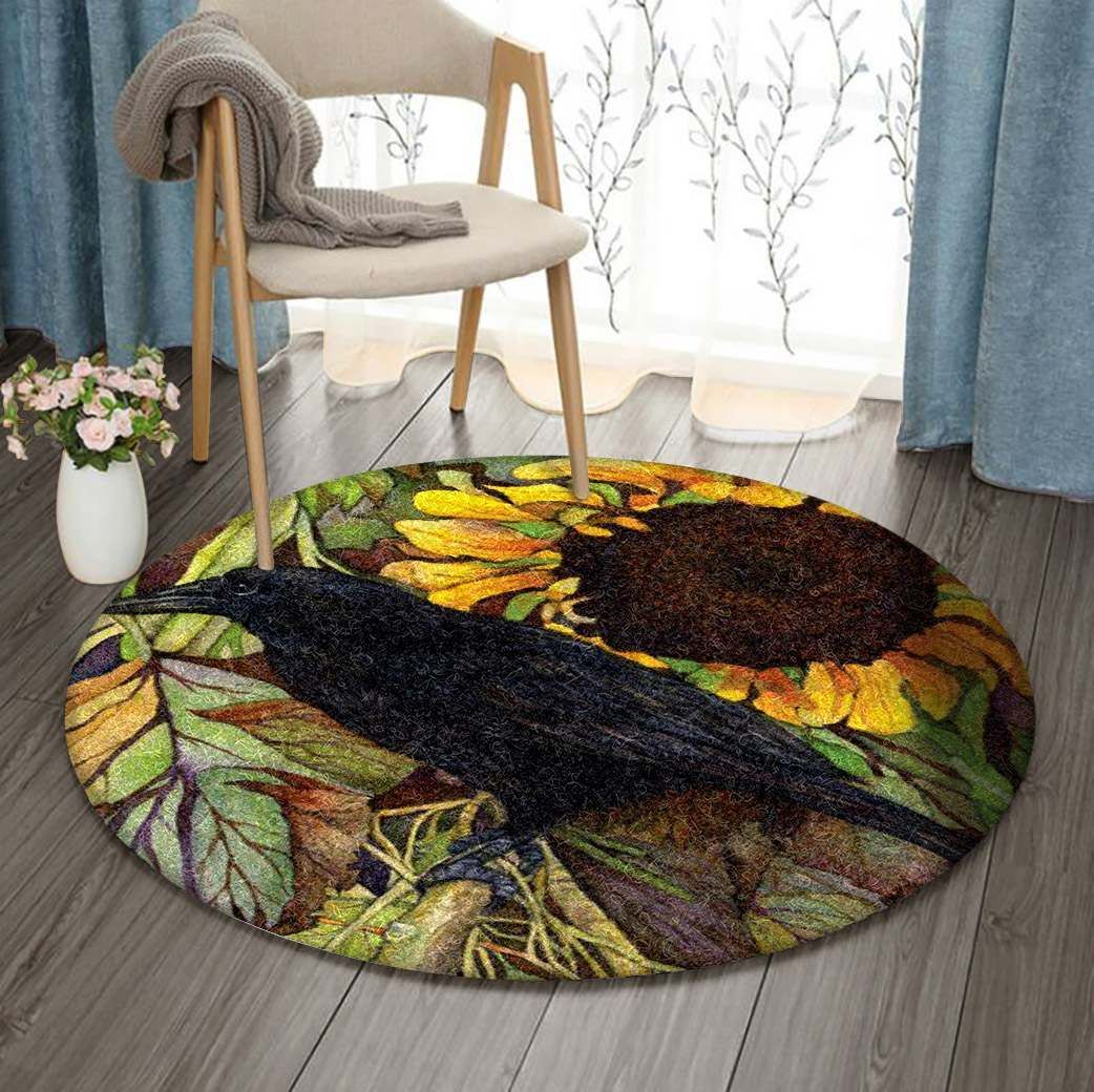 Crow Round Carpet