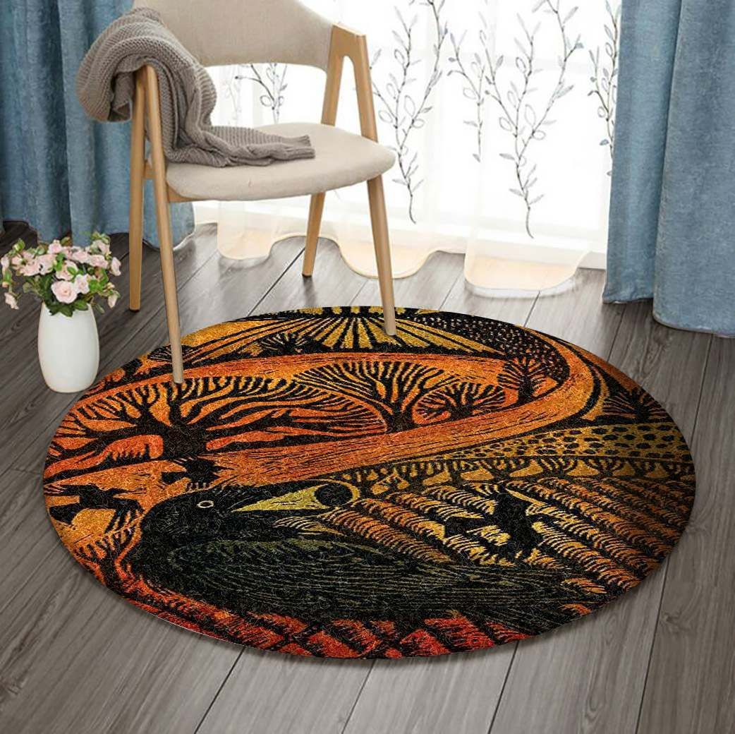 Crow Round Carpet