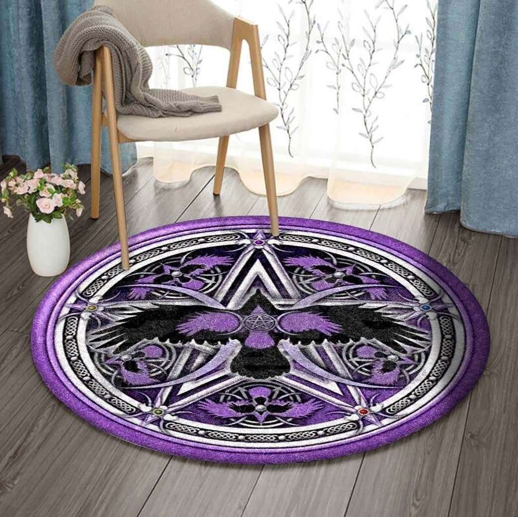 Crow Celtic Round Carpet