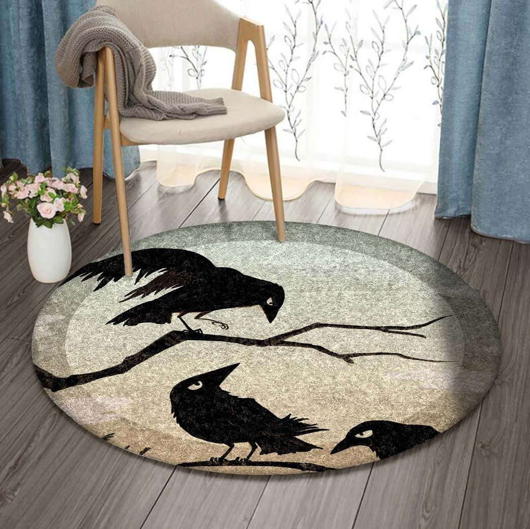 Crow Round Carpet