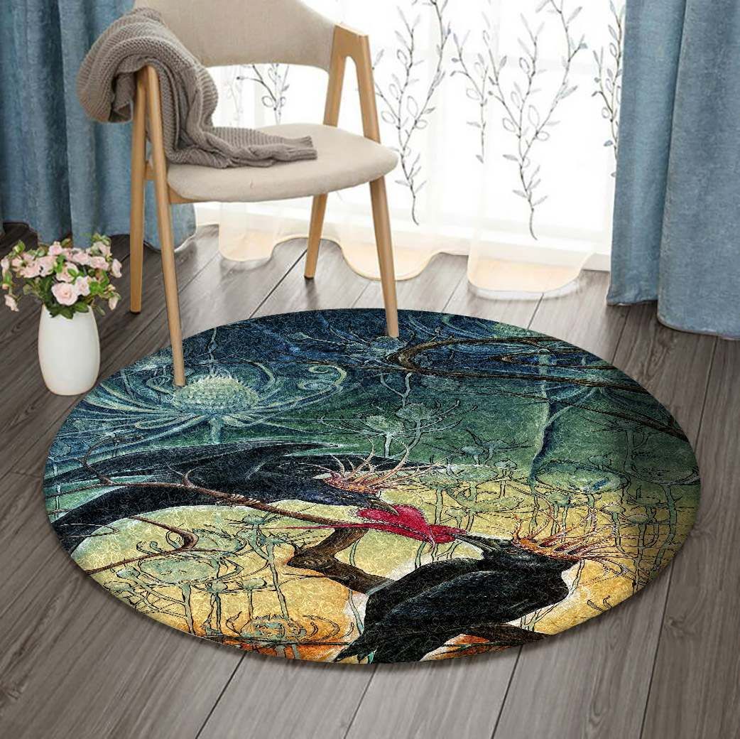 Crow Round Carpet