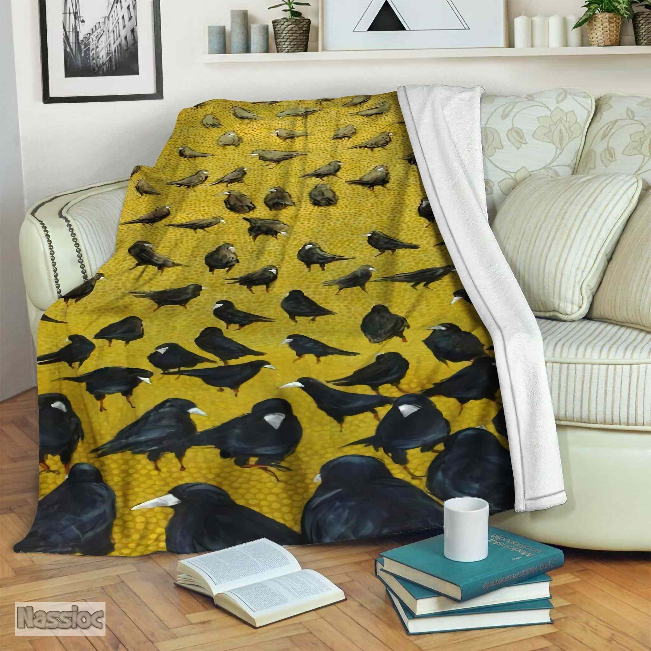 Crow Fleece Blanket