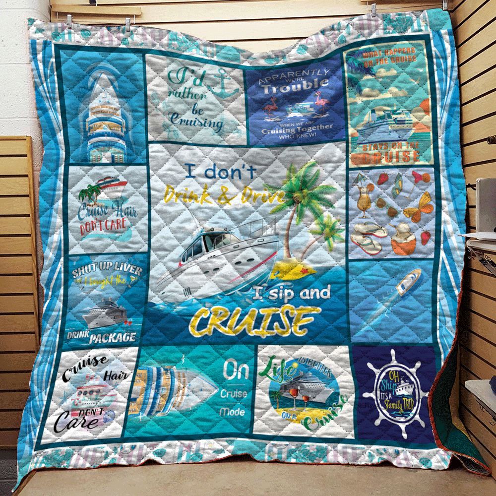 Cruise Quote Quilt Blanket DHC0102382TD
