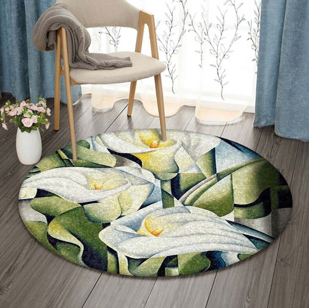 Cubist Metal Round Carpet