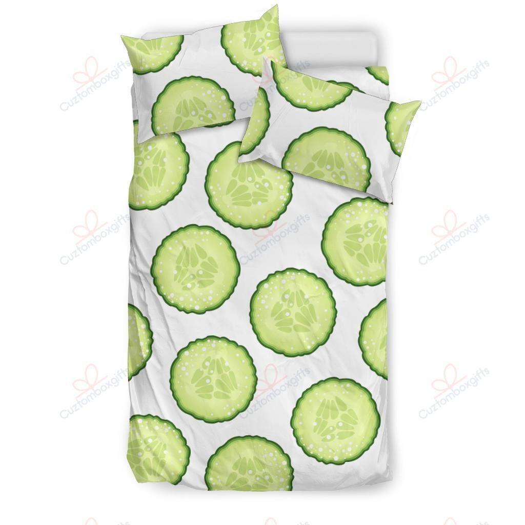 Cucumber Slices Printed Bedding Set