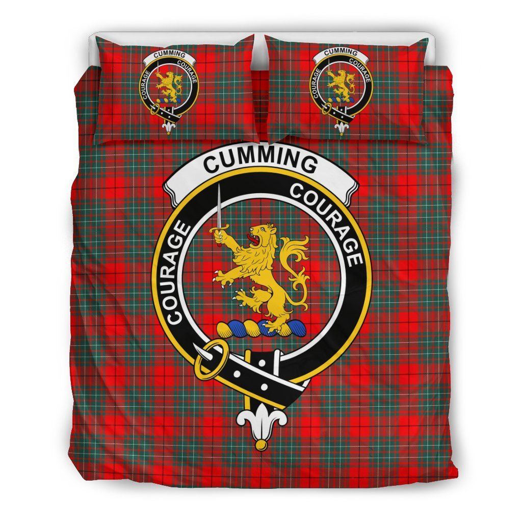 Cumming Clan Badge Tartan Bedding Set