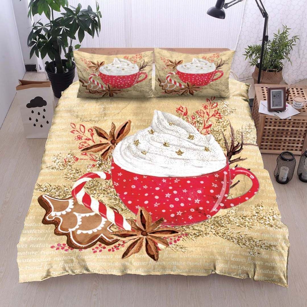 Cup Christmas Bedding Set