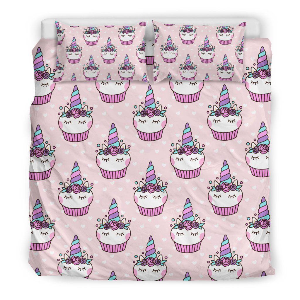 Cupcake Unicorn Bedding Set