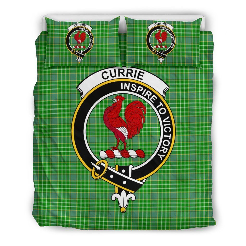 Currie Clan Badge Tartan Bedding Set