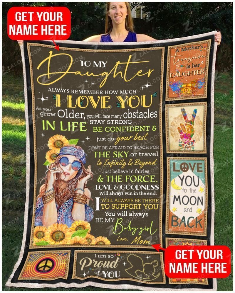 Custom – Blanket – Hippie – To My Daughter – Be My Baby Girl