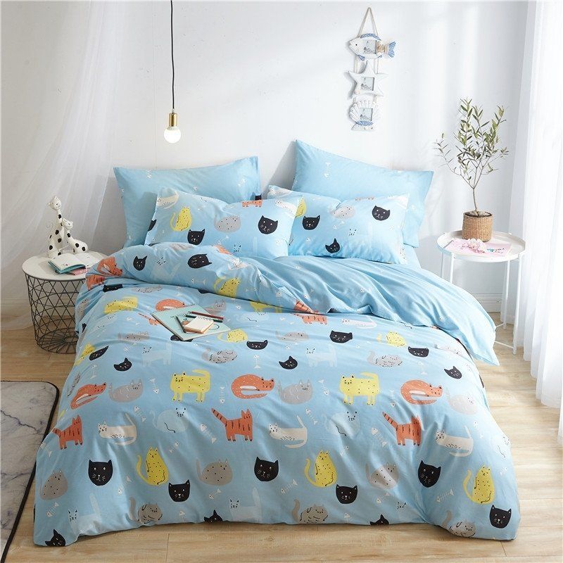 Cute Animal Funny Cat Bedding Set