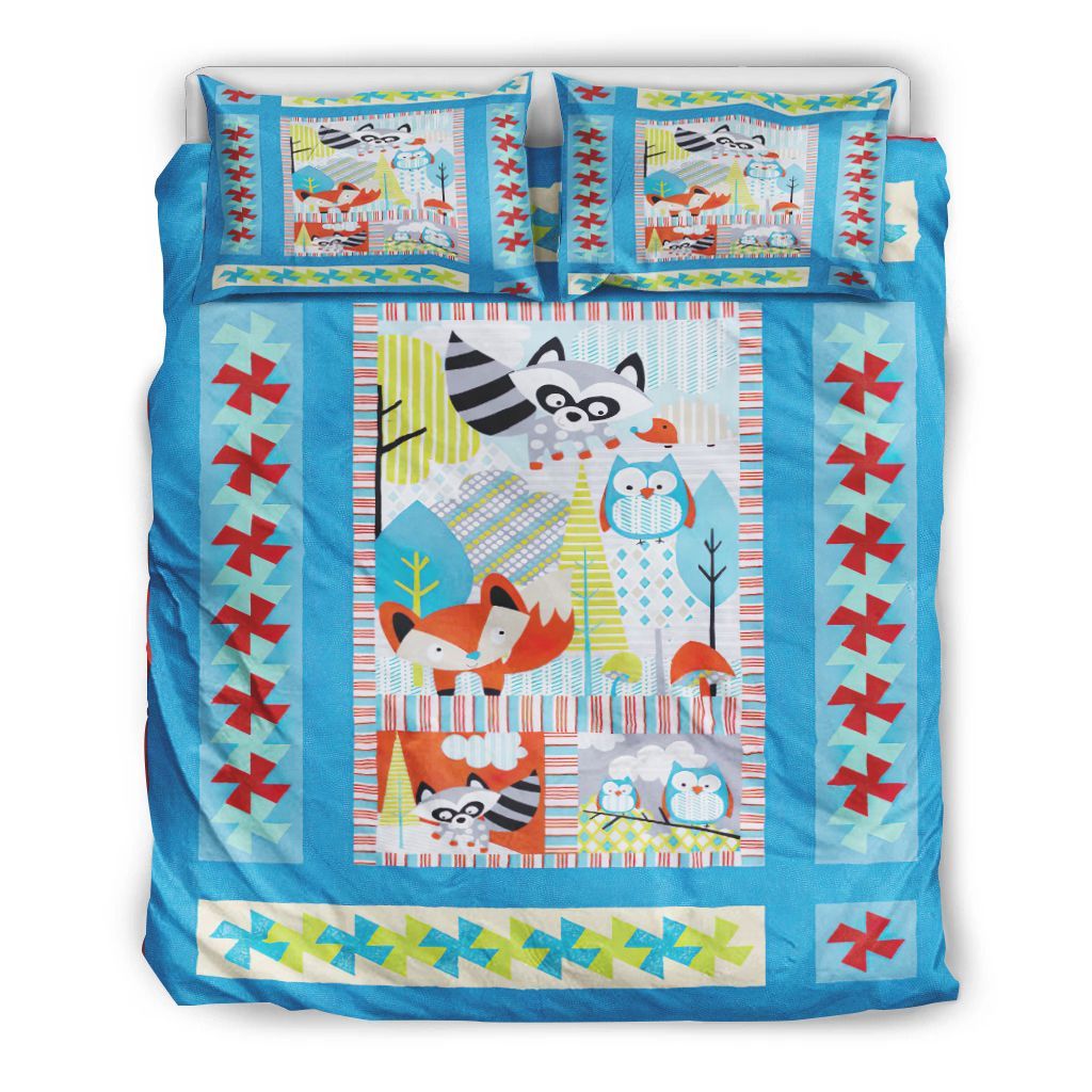 Cute Animals Playing Bedding Set
