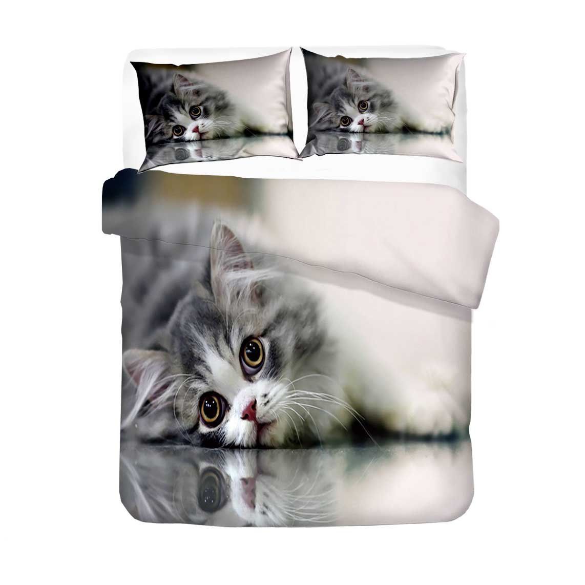 Cute Baby Cat 3D Bedding Set