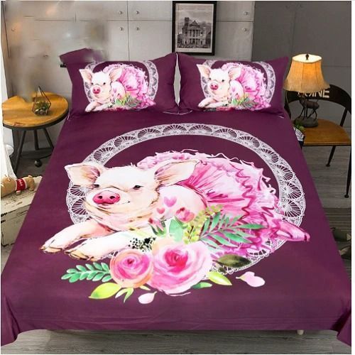 Cute Ballet Pig Bedding Set