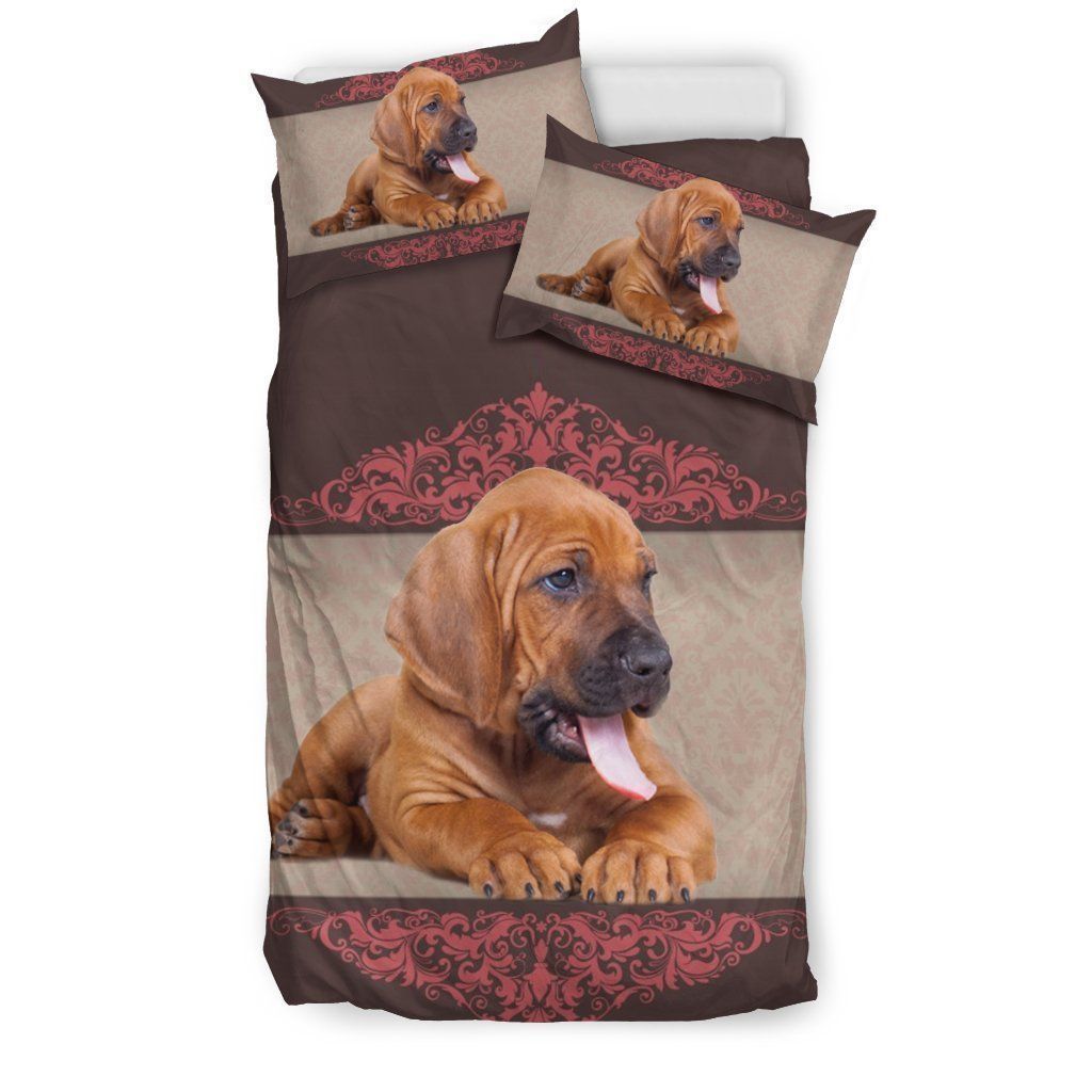 Cute Bloodhound Dog Bedding Set