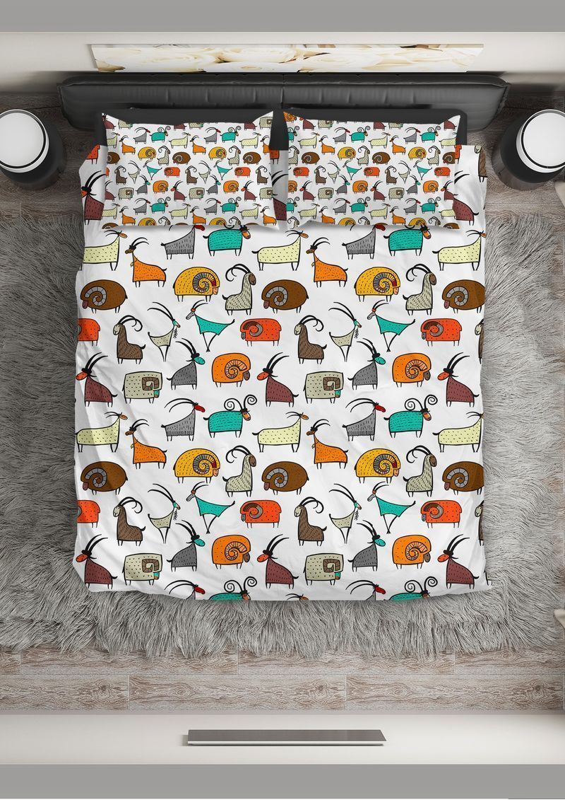 Cute Cartoon Goat Bedding Set