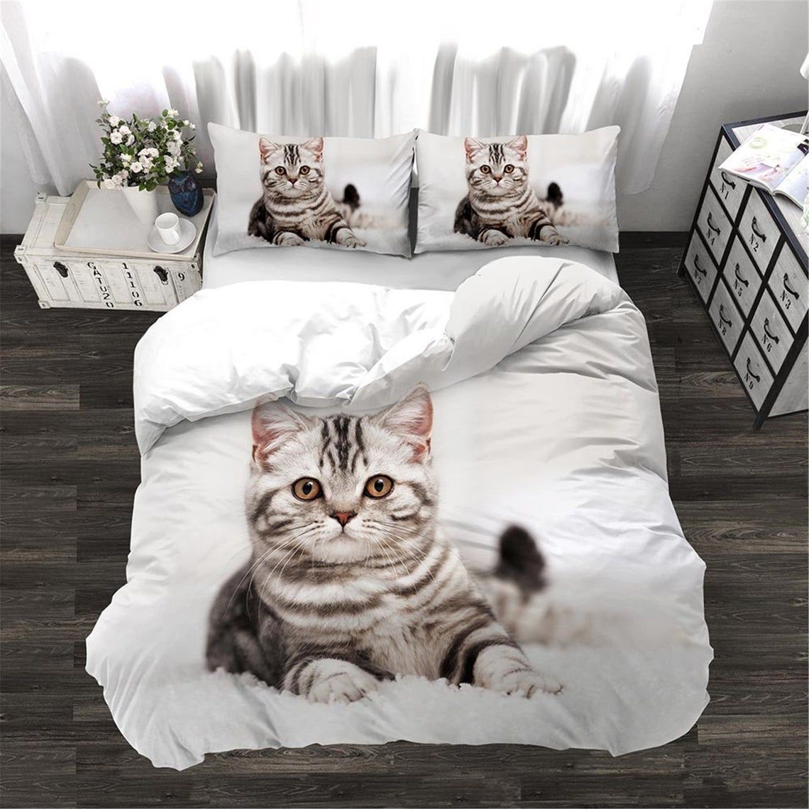 Cute Cat Bedding Set