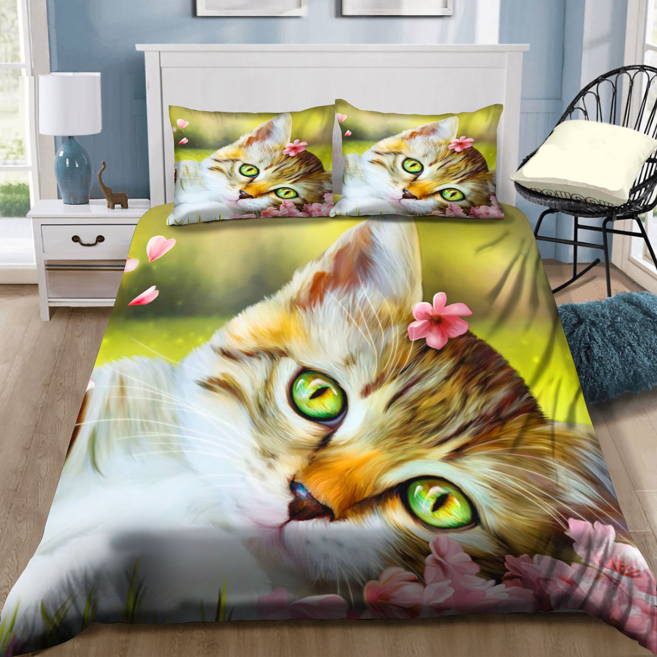 Cute Cat Lying Bedding Set