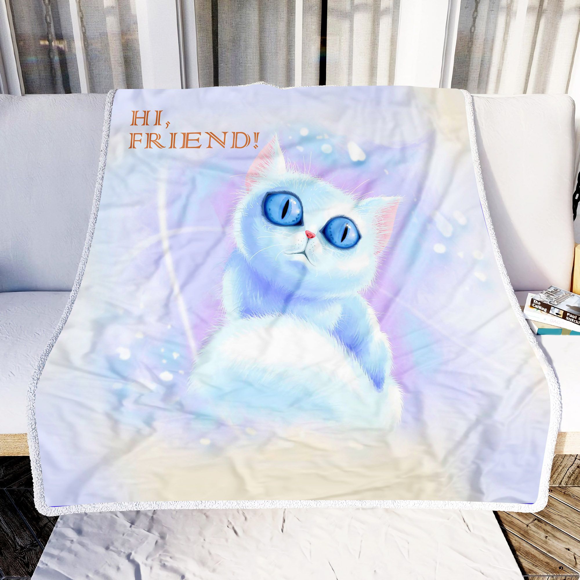 Cute Cat Fleece Blanket
