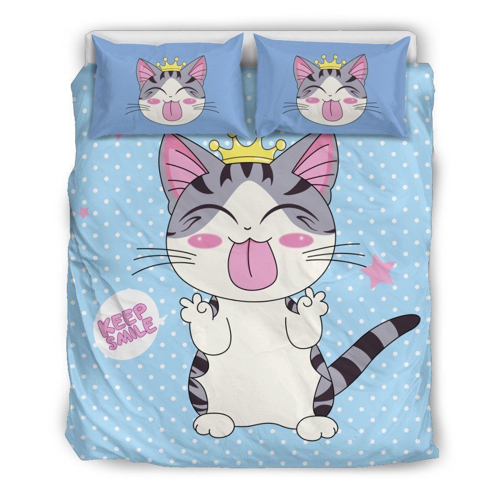 Cute Cat Smile Bedding Set