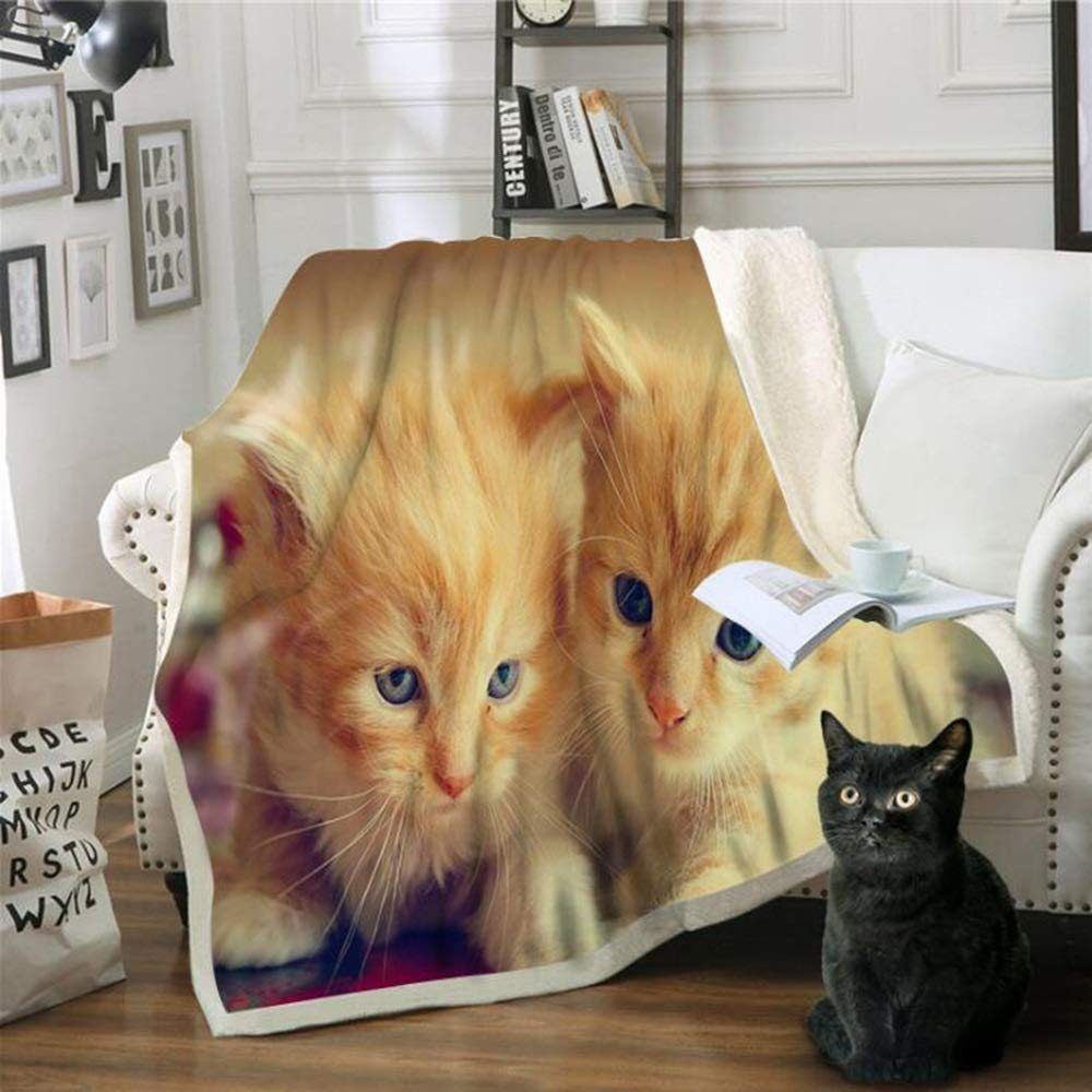 Cute Cats Sherpa Fleece Blanket