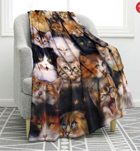 Cute Cats Sherpa Fleece Blanket