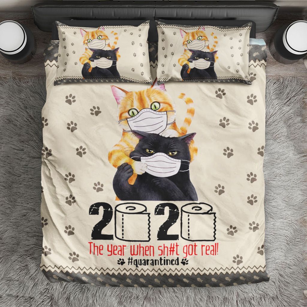 Cute Cats Stay At Home Bedding Set
