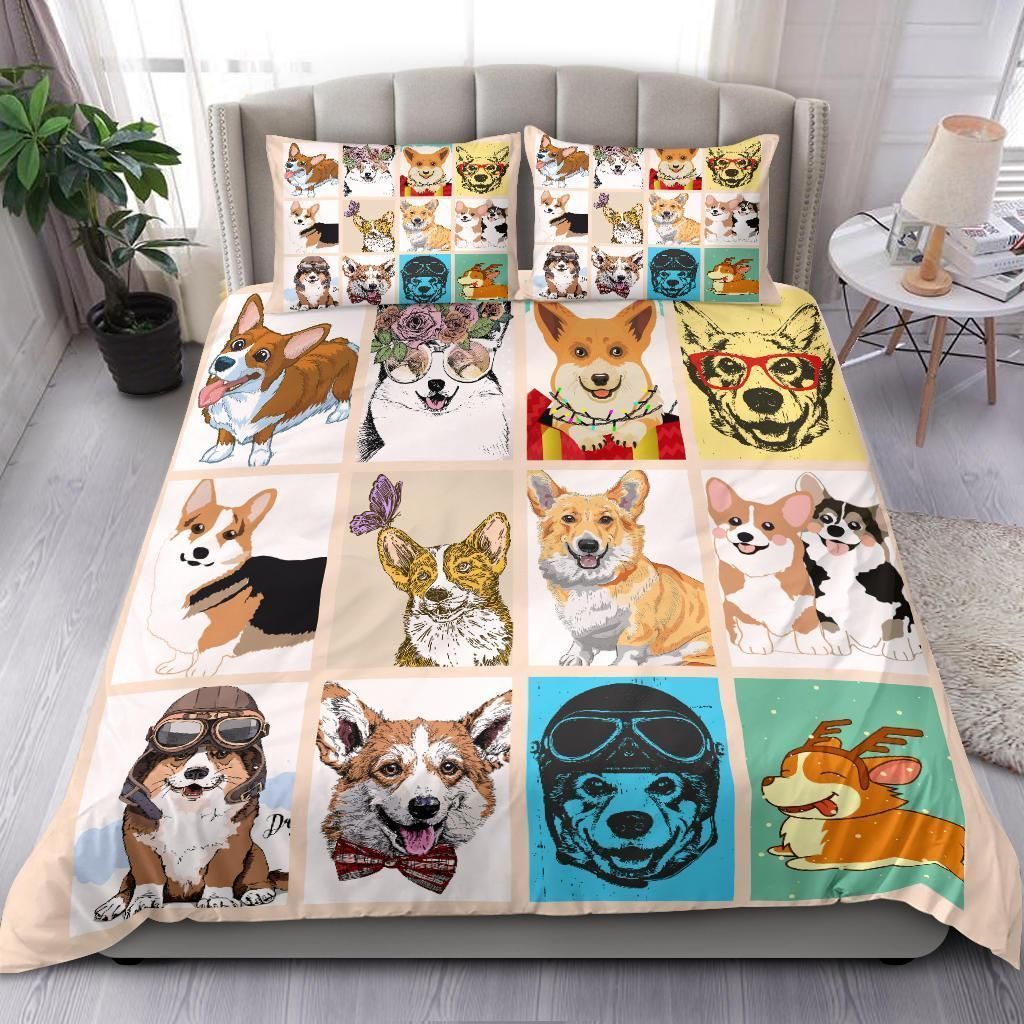 Cute Corgi Bedding Set