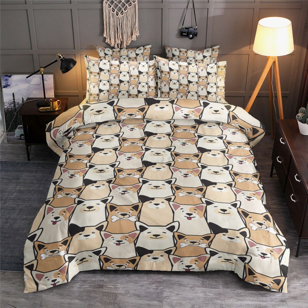 Cute Corgi Bedding Set