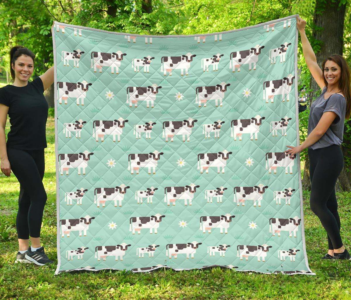 Cute Cow And Baby Cow CL17100217MDQ Quilt Blanket