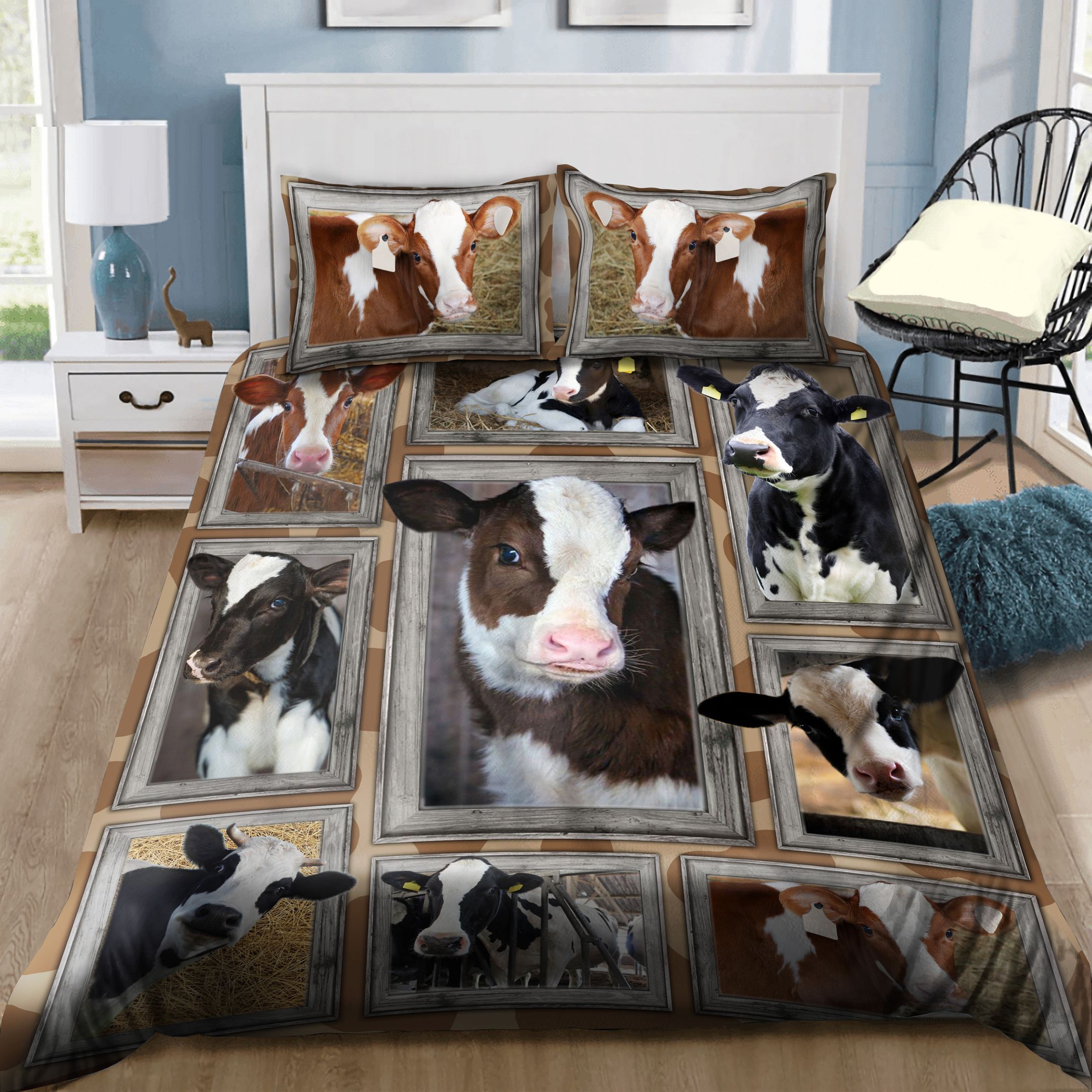 Cute Cow Bedding Set