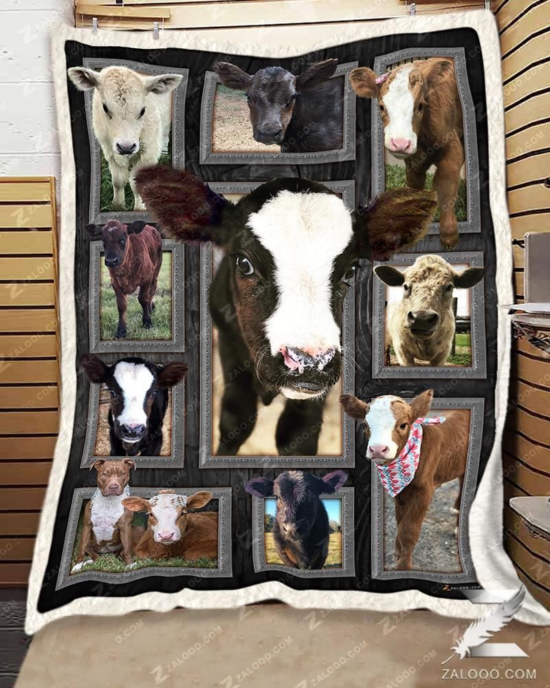 Cute Cows Sherpa Fleece Blanket