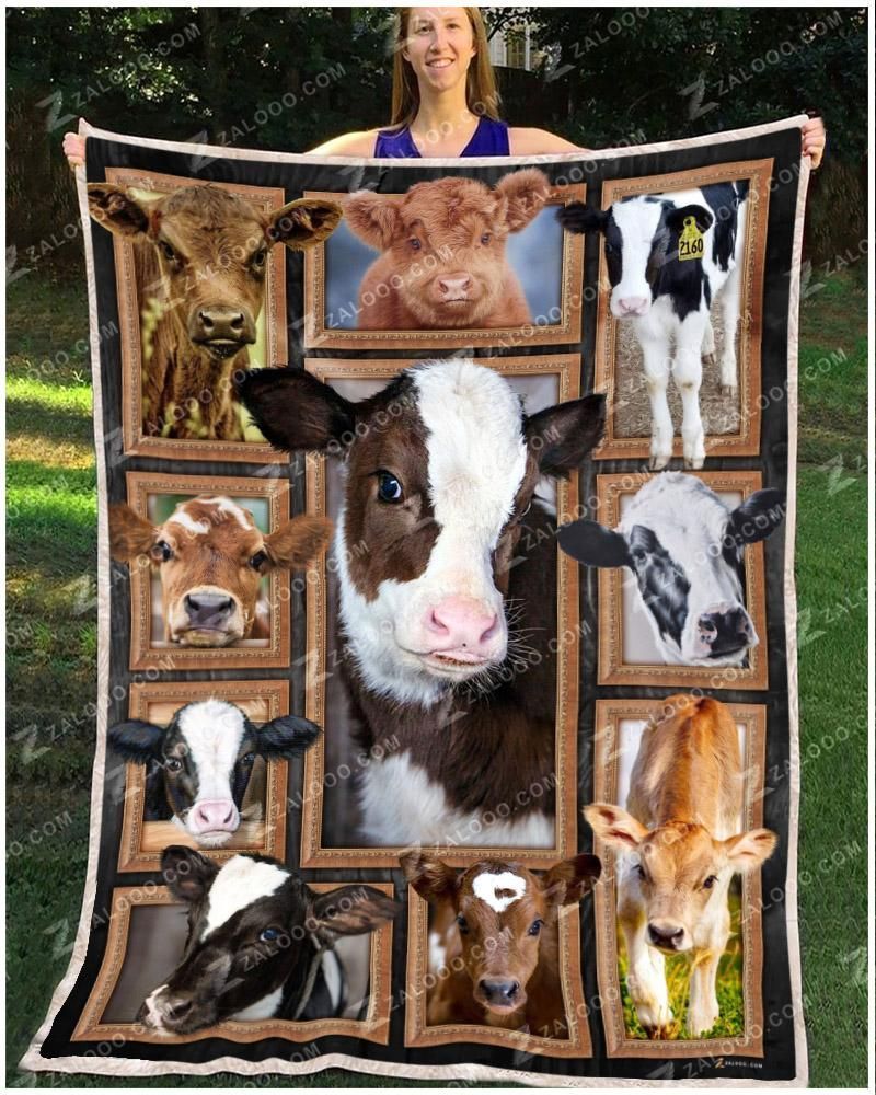 Cute Cows Sherpa Fleece Blanket