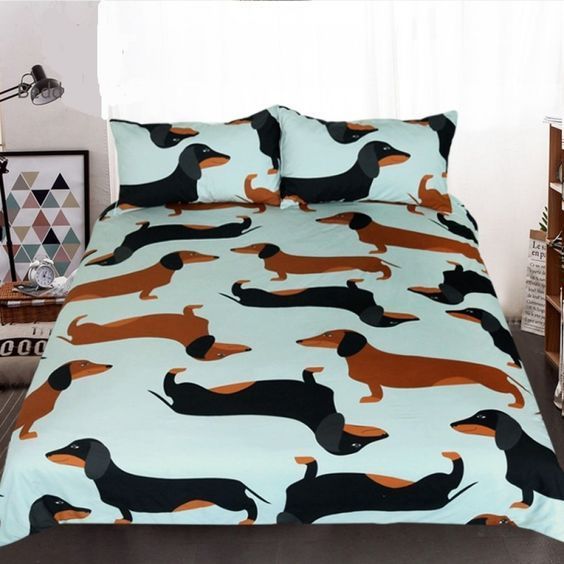 Cute Dachshund Bedding Set