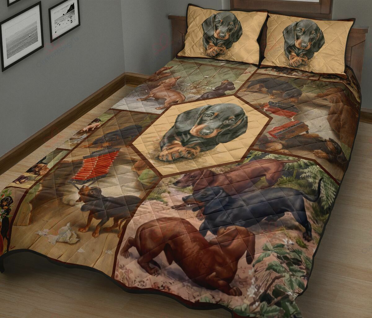 Cute Dachshund Bedding Set