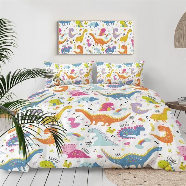 Cute Dinosaur Cute Style Bedding Set