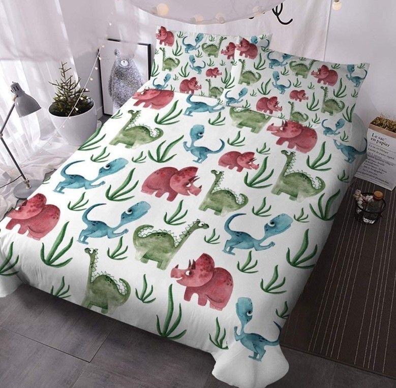 Cute Dinosaur Friends Bedding Set