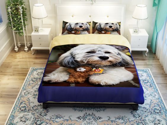Cute Dog Bedding Set
