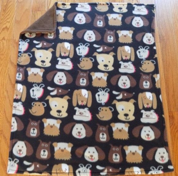 Cute Dog Sherpa Fleece Blanket