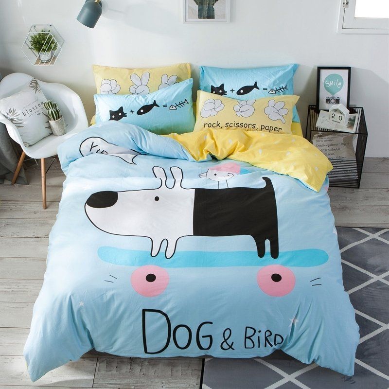 Cute Dog Farm Animal Bedding Set
