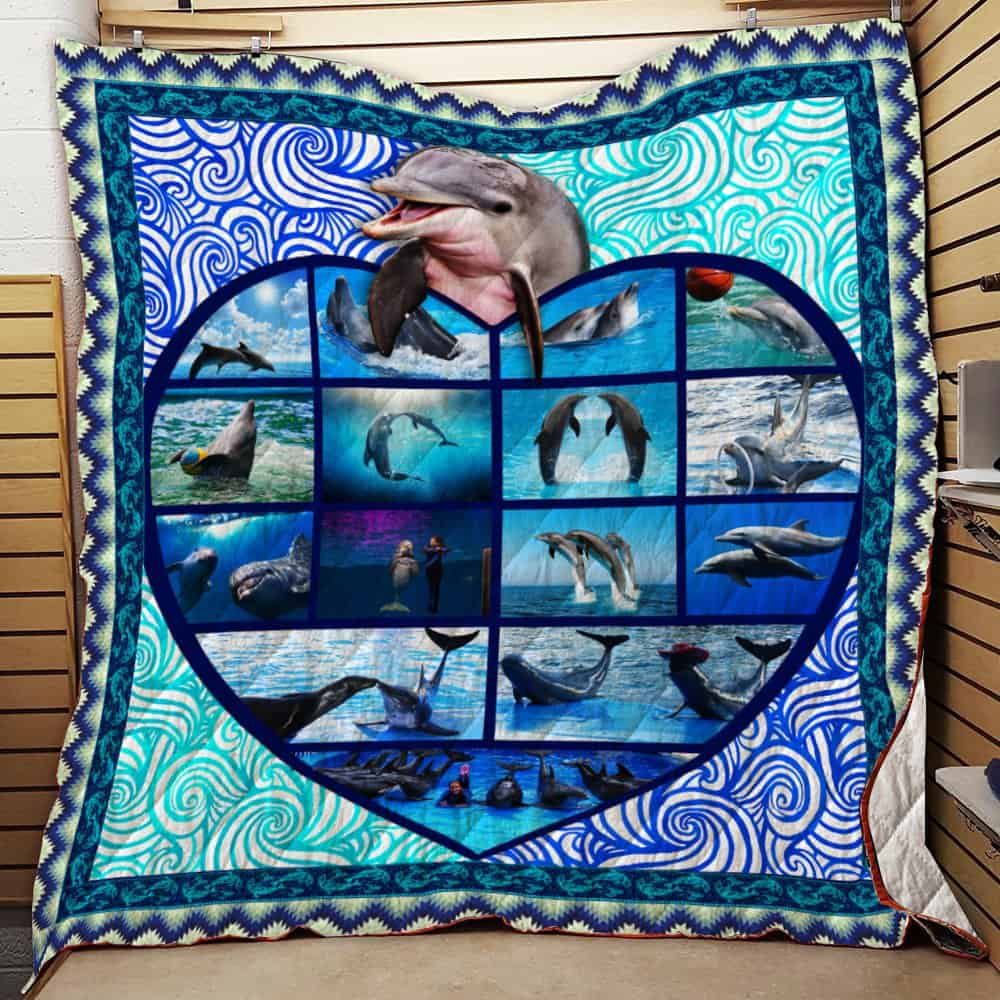 Cute Dolphin Quilt Blanket Kp Dhc1312218Dd