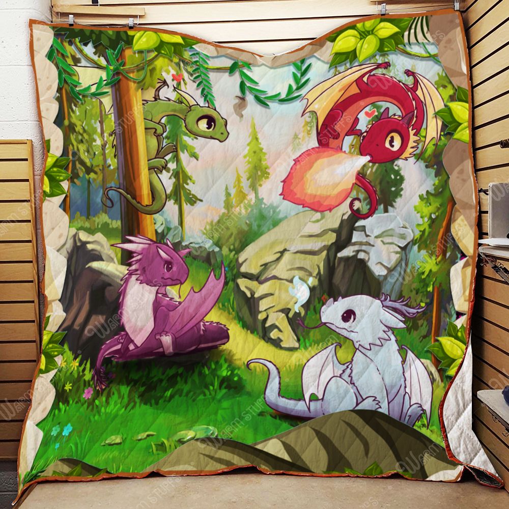 Cute Dragon Quilt Blanket Lb Dhc1312119Dd