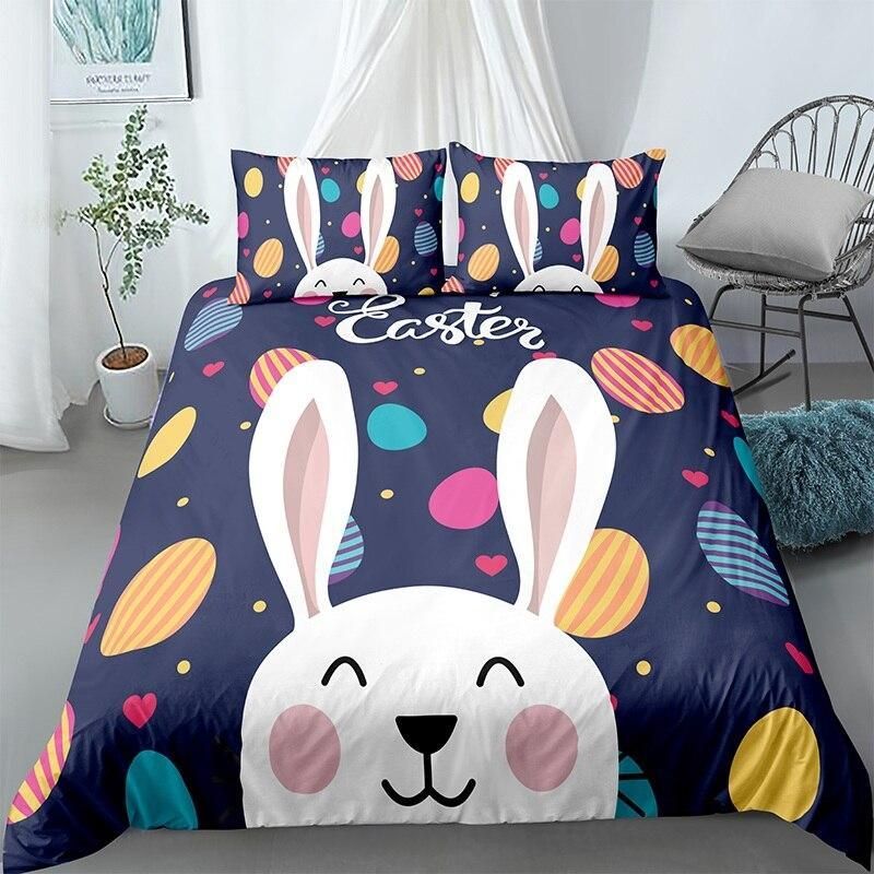 Cute Easter Rabbit Themed Bedding Set