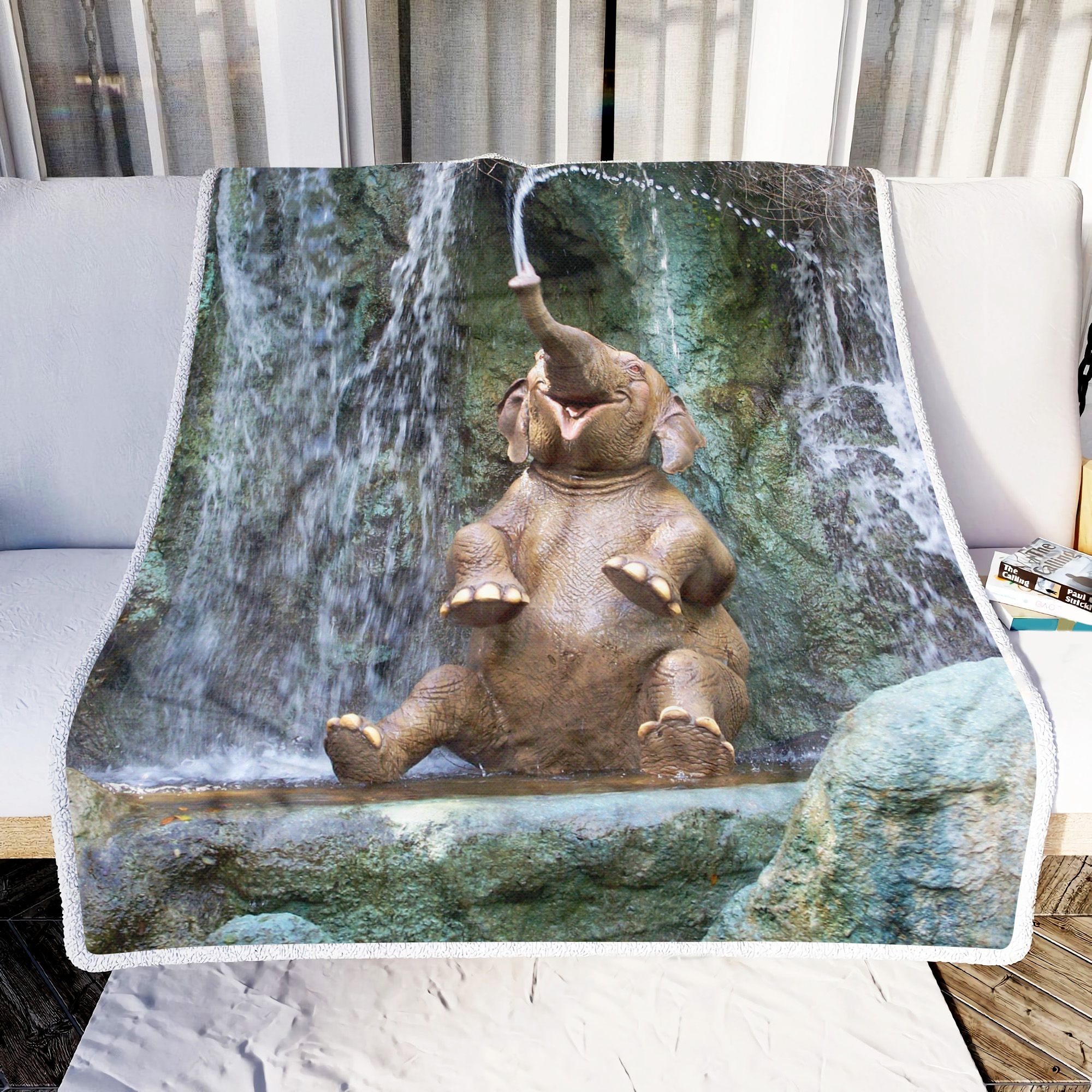 Cute Elephant Fleece Blanket