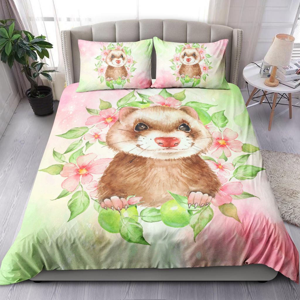 Cute Ferret Bedding Set