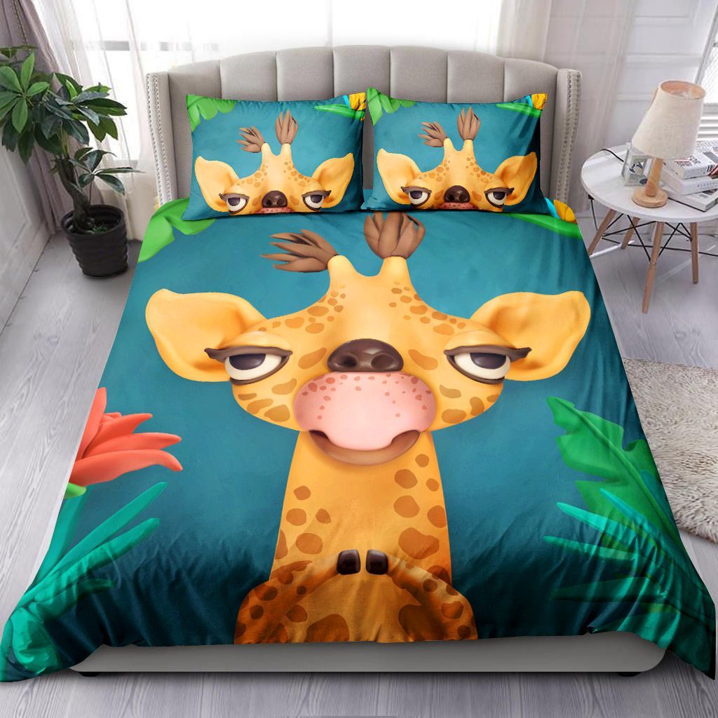 Cute Giraffe Bedding Set